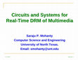 Research paper thumbnail of Circuits and Systems for Real-Time DRM of Multimedia