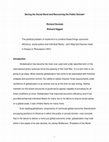 Research paper thumbnail of Saving the Social Bond and Recovering the Public Domain