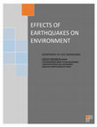 Research paper thumbnail of EFFECTS OF EARTHQUAKES ON ENVIRONMENT, DEPARTMENT OF CIVIL ENGINEERING GROUP MEMBERS:WAQAS