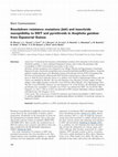 Research paper thumbnail of Knockdown resistance mutations (kdr) and insecticide susceptibility to DDT and pyrethroids in Anopheles gambiae from Equatorial Guinea