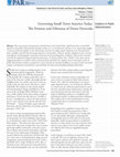 Research paper thumbnail of Governing Small-Town America Today: The Promise and Dilemma of Dense Networks