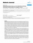 Research paper thumbnail of Median knock-down time as a new method for evaluating insecticide-treated textiles for mosquito control