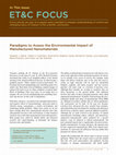 Research paper thumbnail of Paradigms to assess the environmental impact of manufactured nanomaterials