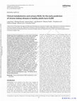 Research paper thumbnail of Clinical metabolomics and urinary NGAL for the early prediction of chronic kidney disease in healthy adults born ELBW