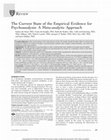 Research paper thumbnail of The current state of the empirical evidence for psychoanalysis: a meta-analytic approach