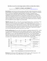 Research paper thumbnail of The Effect of an ALS on the Seating Comfort of Officers in Police Fleet Vehicles