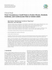 Research paper thumbnail of Waist circumference cutoff points to predict obesity, metabolic syndrome, and cardiovascular risk in Turkish adults