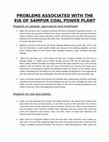 Research paper thumbnail of PROBLEMS ASSOCIATED WITH THE EIA OF SAMPUR COAL POWER PLANT