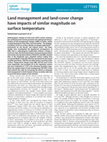 Research paper thumbnail of Biophysical effects of forest management on surface temperature