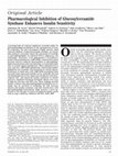 Research paper thumbnail of Pharmacological Inhibition of Glucosylceramide Synthase Enhances Insulin Sensitivity