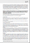 Research paper thumbnail of Early sex debut and substance use among young people at high risk of getting HIV and associated infections in three European countries