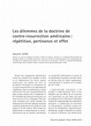 Research paper thumbnail of Les dilemmes de la doctrine de contre-insurrection américaine : répétition, pertinence et effet