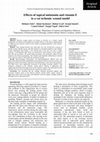 Research paper thumbnail of Effects of topical melatonin and vitamin E in a rat ischemic wound model