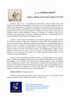 Research paper thumbnail of CfP - ... y si fuera cierto? [Spanish]