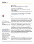 Research paper thumbnail of Plasma Membrane Mechanical Stress Activates TRPC5 Channels