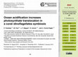 Research paper thumbnail of Ocean acidification increases photosynthate translocation in a coral–dinoflagellates symbiosis