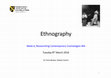 Research paper thumbnail of Researching Contemporary Cosmologies - Ethnography