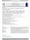 Research paper thumbnail of Pharmaceutical industry interactions of psychiatric trainees from 20 European countries