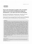 Research paper thumbnail of Severe water intoxication secondary to the concomitant intake of non-steroidal anti-inflammatory drugs and desmopressin: a case report and review of the literature