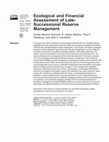 Research paper thumbnail of Ecological and financial assessment of late-successional reserve management /