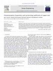 Research paper thumbnail of Characterization of geometry and normal drag coefficients of copper nets