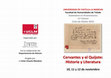 Research paper thumbnail of Cervantes y El Quijote: Historia y Literatura