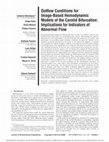 Research paper thumbnail of Outflow Conditions for Image-Based Hemodynamic Models of the Carotid Bifurcation: Implications for Indicators of Abnormal Flow