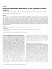 Research paper thumbnail of Review of Smartphone Applications for the Treatment of Eating Disorders