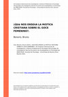 Research paper thumbnail of ¿Qué nos enseña la mística cristiana sobre el goce femenino?