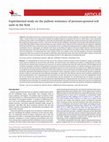 Research paper thumbnail of Experimental study on the pullout resistance of pressure-grouted soil nails in the field