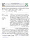 Research paper thumbnail of Differential responses of antioxidant enzymes in pioneer and late-successional tropical tree species grown under sun and shade conditions