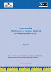 Research paper thumbnail of Report on the effectiveness of services delivered by DOVE Hawkes Bay Inc.