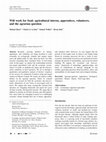 Research paper thumbnail of Will work for food: agricultural interns, apprentices, volunteers, and the agrarian question