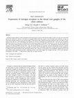 Research paper thumbnail of Expression of estrogen receptors in the dorsal root ganglia of the chick embryo