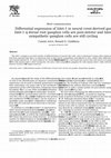 Research paper thumbnail of Differential expression of Islet1 in neural crest-derived ganglia: Islet1+ dorsal root ganglion cells are post-mitotic and Islet1+ sympathetic ganglion cells are still cycling