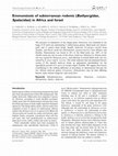 Research paper thumbnail of Emmonsiosis of subterranean rodents ( Bathyergidae, Spalacidae ) in Africa and Israel