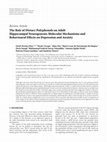 Research paper thumbnail of The Role of Dietary Polyphenols on Adult Hippocampal Neurogenesis: Molecular Mechanisms and Behavioural Effects on Depression and Anxiety