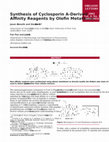 Research paper thumbnail of Synthesis of Cyclosporin A-Derived Affinity Reagents by Olefin Metathesis