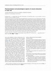 Research paper thumbnail of Pharmacological and physiological aspects of sexual exhaustion in male rats