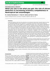 Research paper thumbnail of What you see is not what you get: the role of ultrasonic detectors in increasing inventory completeness in Neotropical bat assemblages