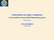 Research paper thumbnail of Costruzioni con riga e compasso: I tre problemi classici della Matematica greca