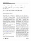 Research paper thumbnail of Development of 26 novel microsatellite makers for the round whitefish (Prosopium cylindraceum) and successful polymorphic cross-specific amplification of seven previously developed salmonid markers