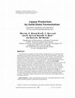 Research paper thumbnail of Lipase production by solid-state fermentation in fixed-bed bioreactors