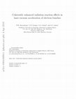 Research paper thumbnail of Coherently enhanced radiation reaction effects in laser-vacuum acceleration of electron bunches