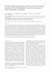 Research paper thumbnail of Environmental determinants of Ixodes ricinus ticks and the incidence of Borrelia burgdorferi sensu lato, the agent of Lyme borreliosis, in Scotland