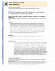 Research paper thumbnail of Statistical strategies to quantify respiratory sinus arrhythmia: Are commonly used metrics equivalent?