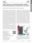 Research paper thumbnail of Surface Generation of a Cobalt Derived Electrocatalyst for Efficient Water Oxidation Developed in a Neutral HCO3-/CO2 System