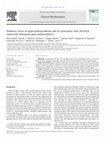 Research paper thumbnail of Oxidative stress in hypercholesterolemia and its association with Ala16Val superoxide dismutase gene polymorphism