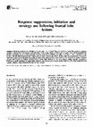 Research paper thumbnail of Response suppression, initiation and strategy use following frontal lobe lesions