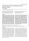 Research paper thumbnail of The functional roles of prefrontal cortex in episodic memory